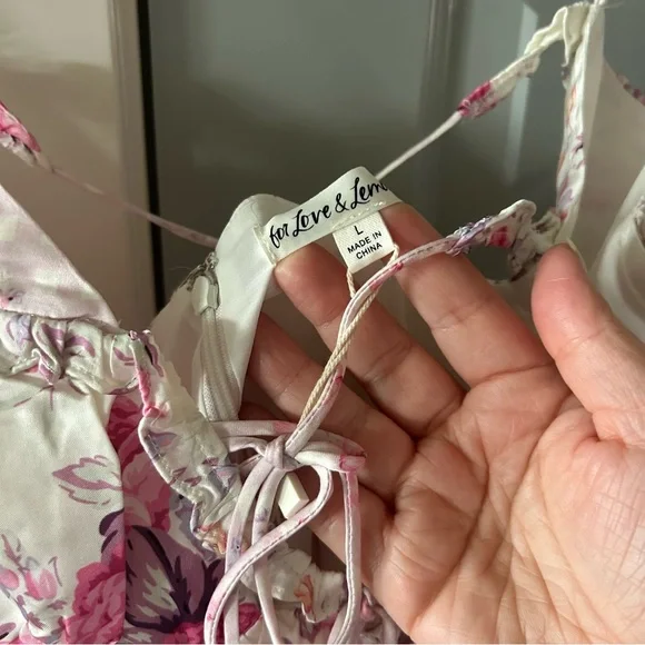 NWT For Love & Lemons Taylor Floral Midi Dress - Picture 9 of 11